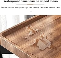 Vista 4 de DELURA 2-Tier Square Coffee Tables with Storage,Coffee Table for Living Room,Center Table Coffee Table for Home,Wood Living Room Table