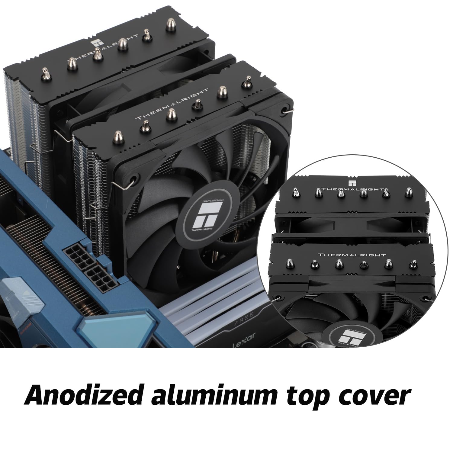 Thermalrlght Royal Knight 120 SE CPU Cooler, Only 155mm High, Dual Towers and Dual PWM Fans, 6 Heat Pipes,PC Cooling for AM4/AM5/Intel LGA 1700/1851/1150/1151/1200