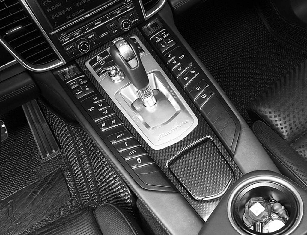 New Carbon Fiber Gear Box Covers Compatible with Porsche Panamera 2009-2016 (One Set)