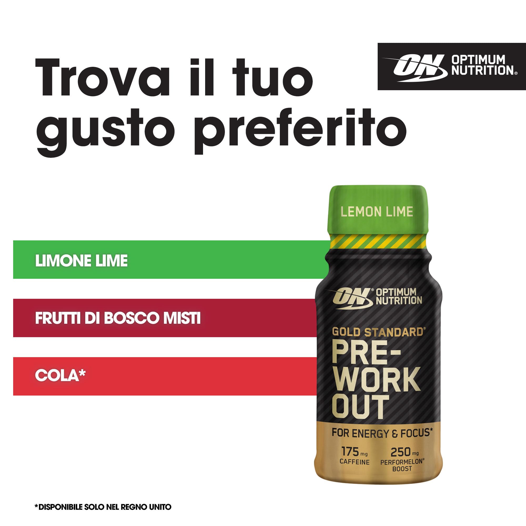 Optimum Nutrition Gold Standard Pre Workout Shot Lemon & Lime12x60ml