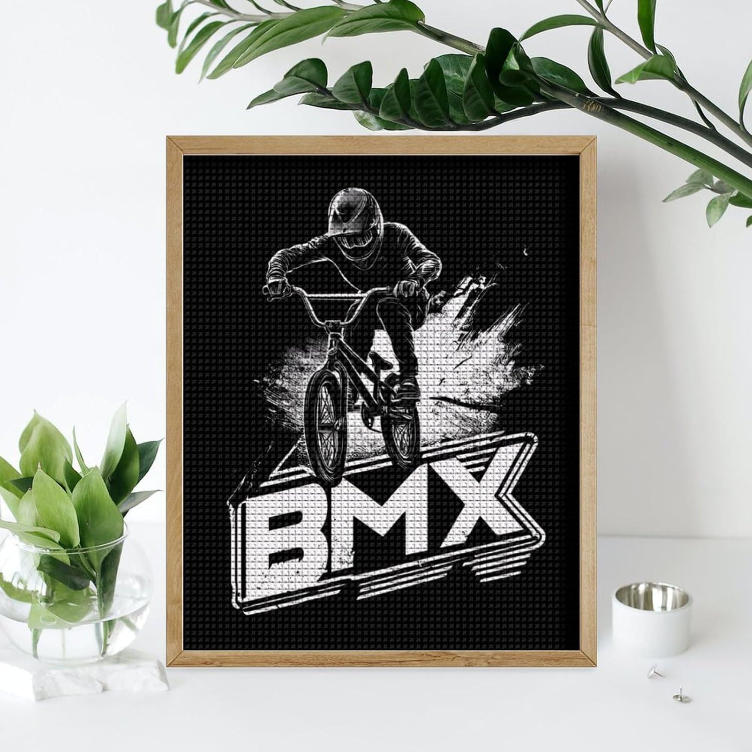 BMX Bike Funny Diamond Art Painting Kits Paint by Number Drill Arts Pictures DIY Craft Wall Decor