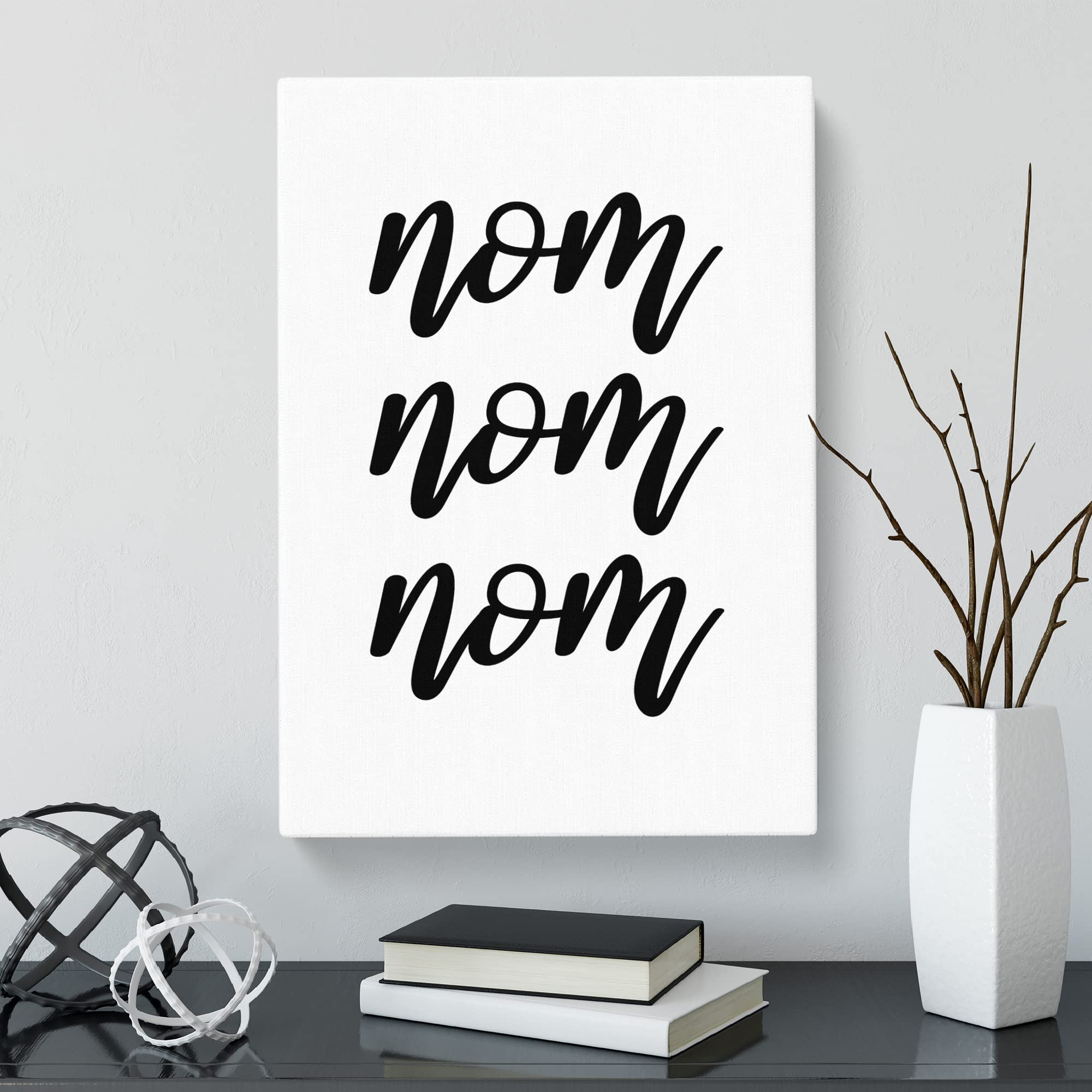 Nom V2 Typography Quote Canvas Print, Mixed, 25L x 50W cm - Image 2