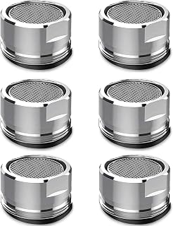 6 Piezas Aireador para grifo, Acero Inoxidable Filtro, Atomizador Grifo Adaptador, Ahorro de agua con boquillas de fácil, Filtro regulador de Cabezal y Boquilla para Cocina Baño M24