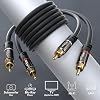 KabelDirekt – 0.8m – cinch cable, 2 cinch-2 cinch, stereo audio cable (coaxial cable, RCA plug/plug, analog/digital, deep bass speaker/amplifier/HiFi and for home theater/Blu-ray/receiver, black)