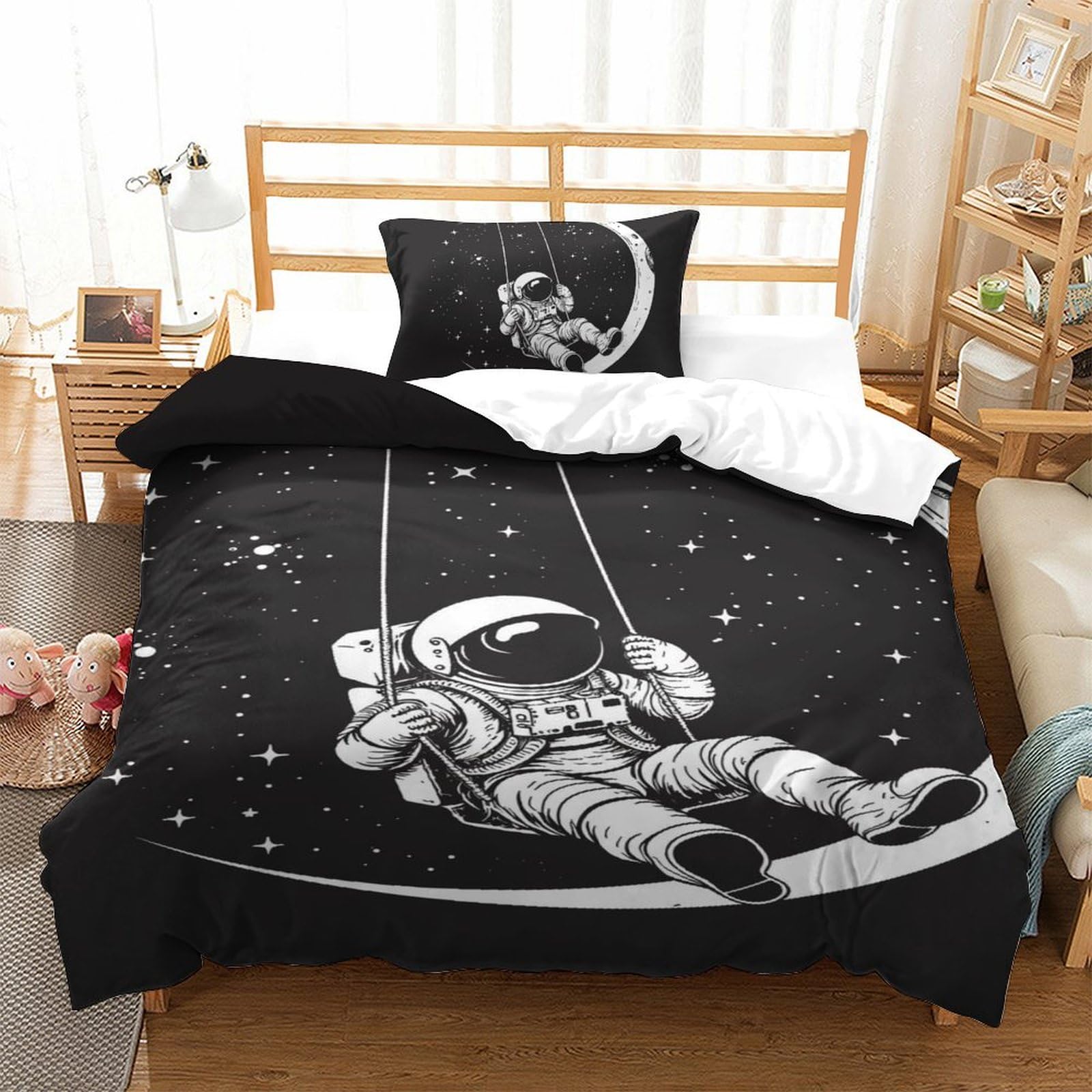 Parure de lit astronaute pour chambre d'ado et adulte