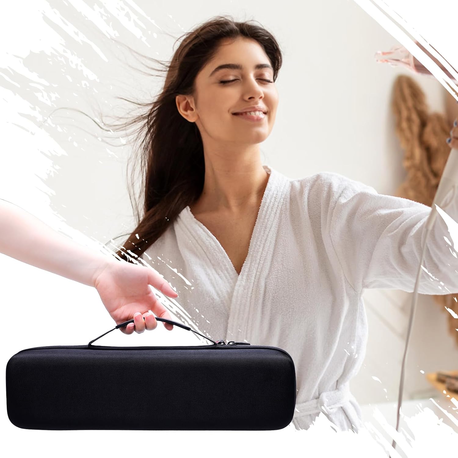 XANAD Hard Case Compatible with Dyson Airstrait/Corrale Styler Straightener - Hair Straightening Irons Case