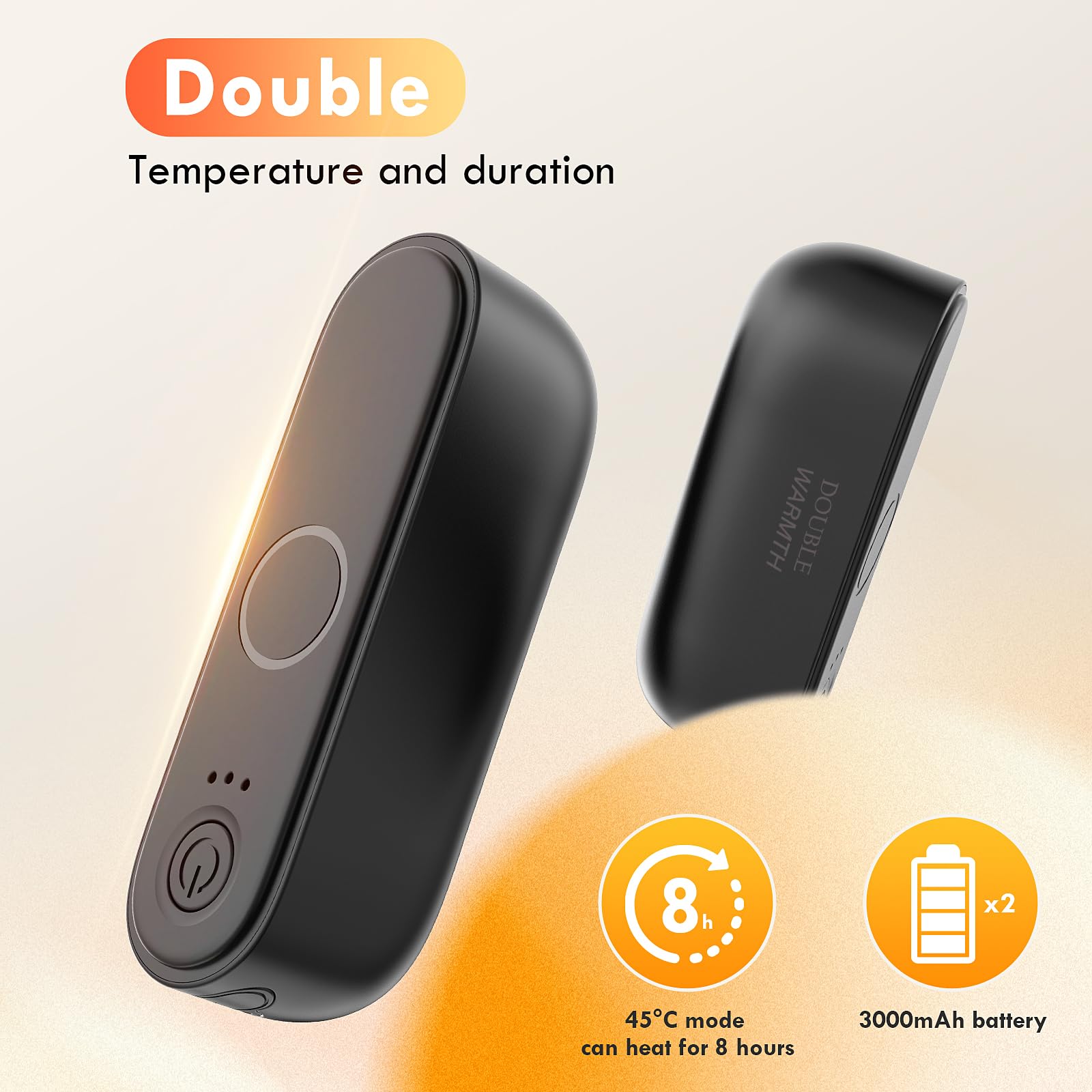 Chauffe Mains Magnétique Fendu, 6000 Mah Chaufferette