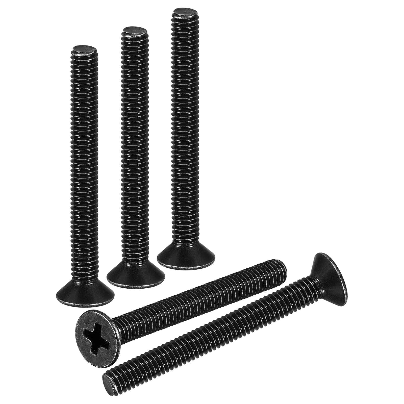 DTGN M4-0.7x40 Flat Head Countersunk Machine Screws - 25pcs - Good for Furniture and Machinery - 304 Stainless Steel Phillips Machine Screws Bolts - Black Oxide Finish โ image 1