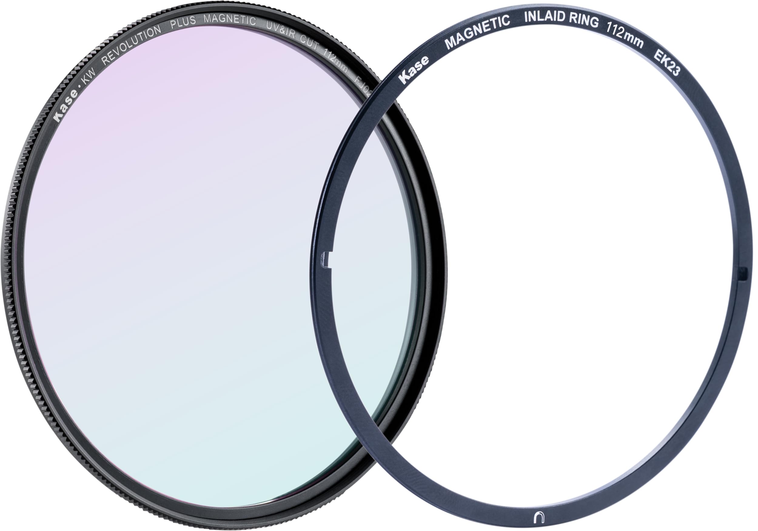 Kase KW Revolution Plus Magnetic Shockproof UV IR Cut Filter Low Reflection Optical Glass Incl Inlaid Adapter (112mm)