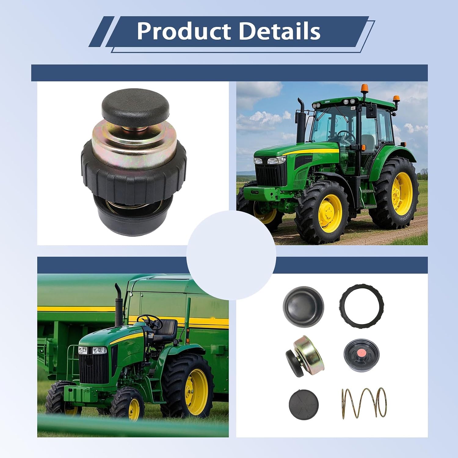 FZJDSD RE50467 Fuel Filter Hand Primer Compatible with John Deere Tractor 110 120 200LC 5105 5200 5400 5600 Excavator 87612472