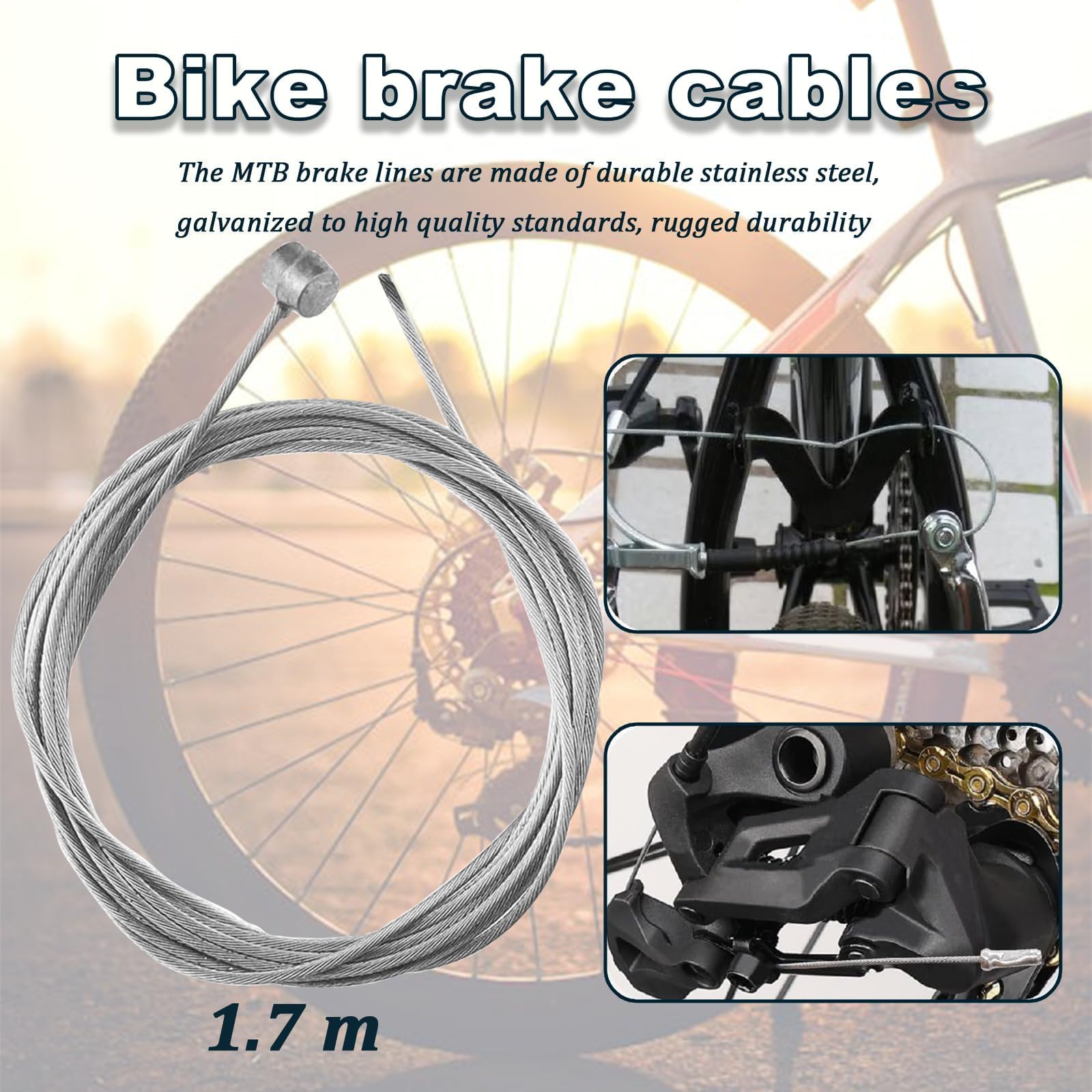 BOROCO Cavo Del Cambio Della Bicicletta, 4 Mm Leggero Cavo Del