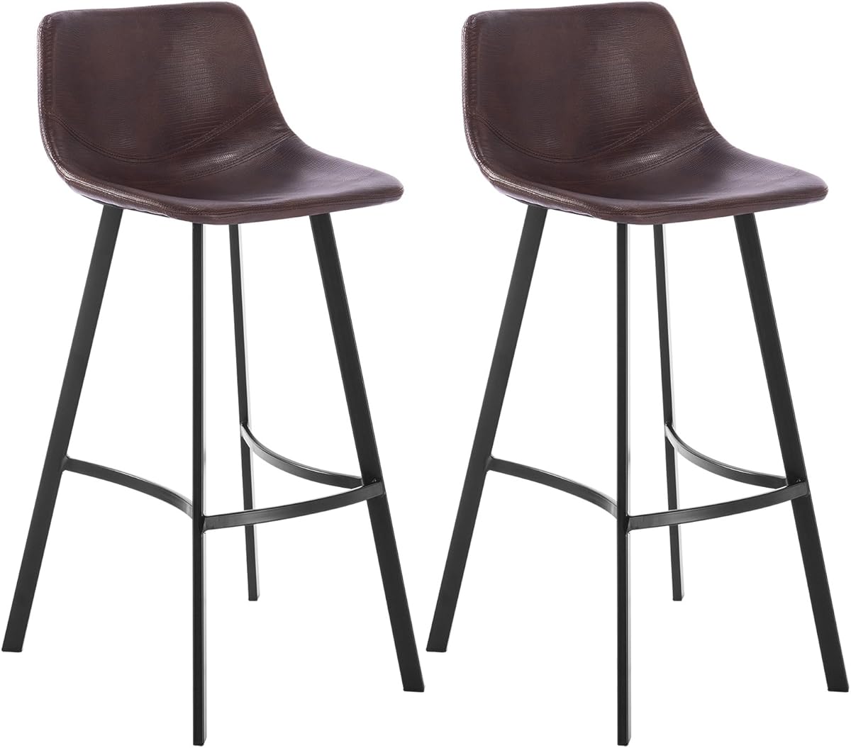 2 tabourets industriels avec dossier