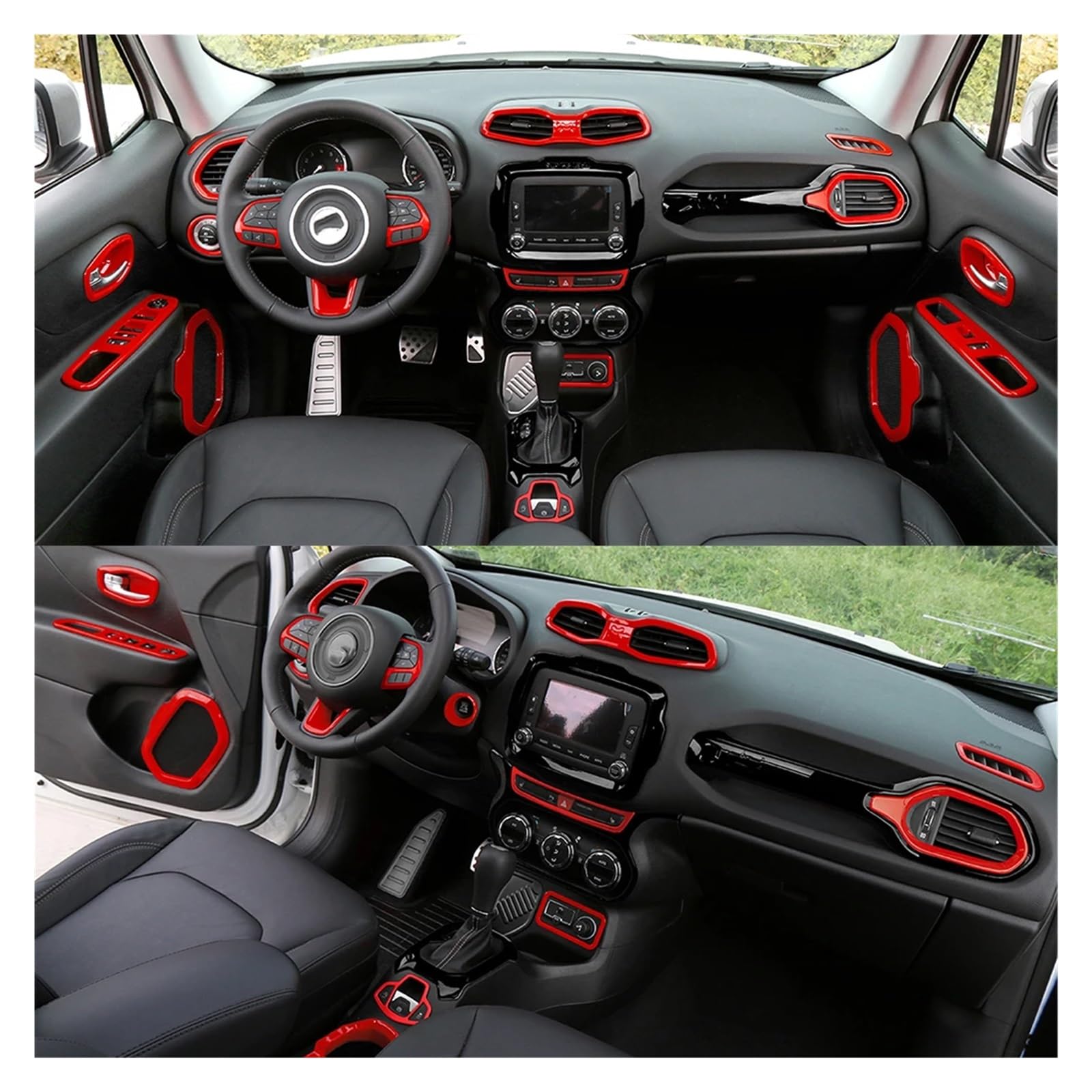 Jeffergarden Cadre De Sortie De Ventilation Centrale Pour Console Centrale, Garniture Adaptée à