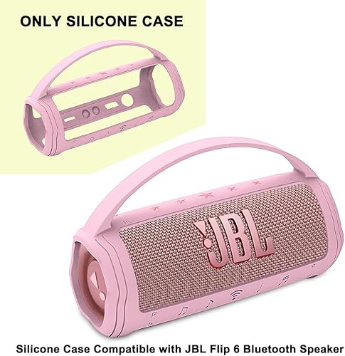 Miniatura 9 de JCHPINE Funda de silicona para altavoz Bluetooth portátil JBL Flip 6, soporte de transporte protector para accesorios de altavoces JBL Flip 6