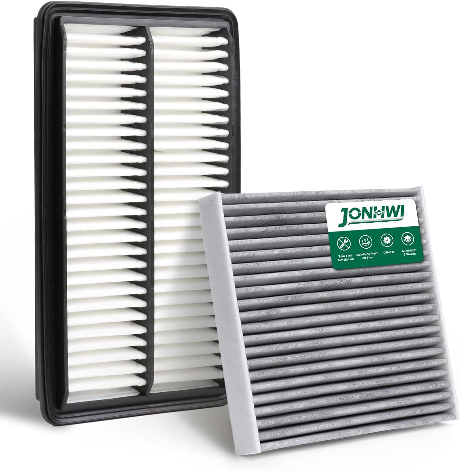 Cabin & Engine Air Filter Kit Fits 2016-2020 MDX, 2019-2025 Passport, 2016-2022 Pilot, 2017-2026 Ridgeline, Replacement for 80292-T0G-A01, 17220-5J6-A10
