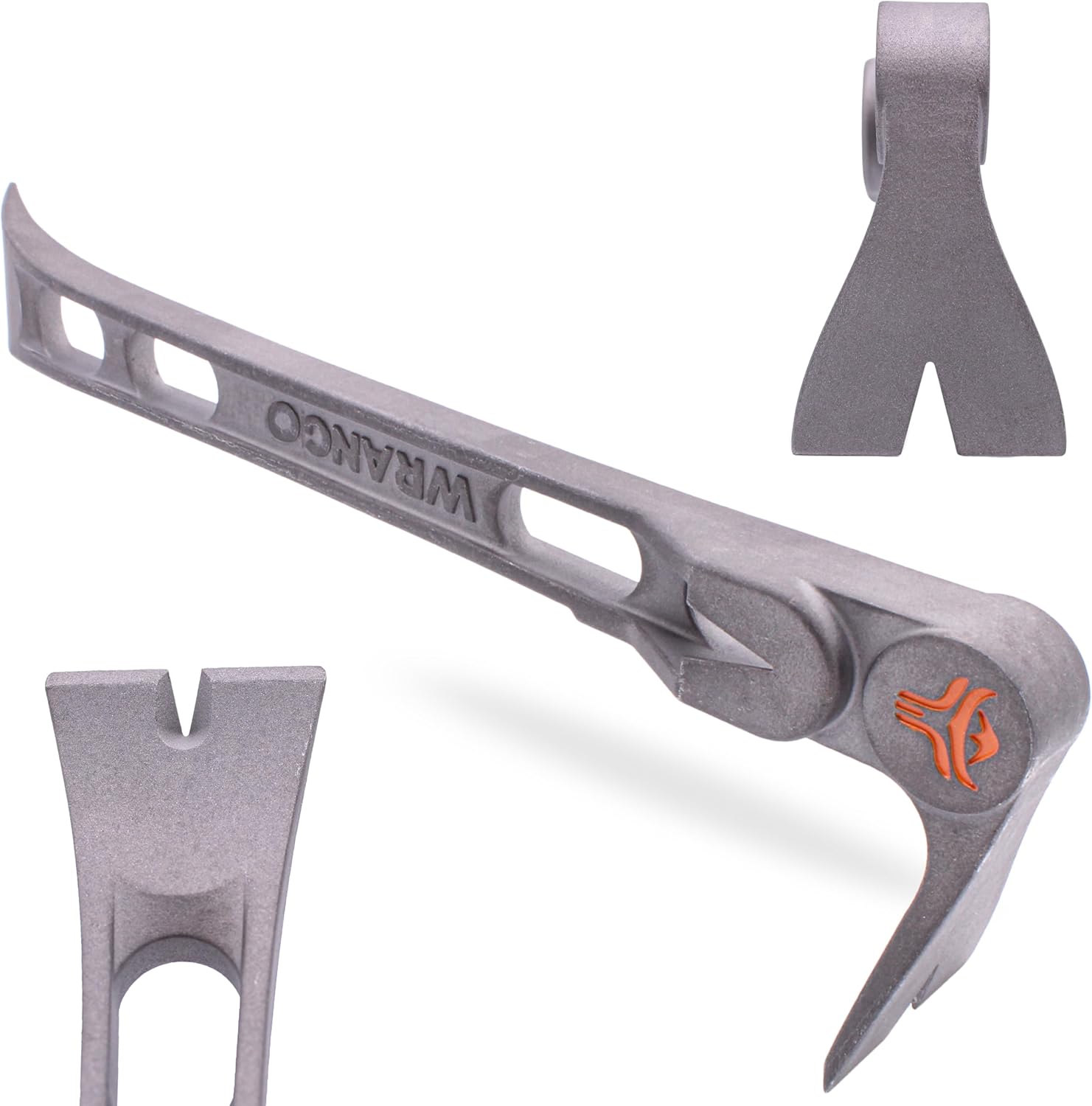 Wrango Tools - 9.5" Titanium Molding Bar - Trim and Siding Removal - Double-Wide Ends - 45% Lighter Than Steel - Side Nail Puller - Professional Grade & Lifetime Warranty - 5% Donated To Help Farmers