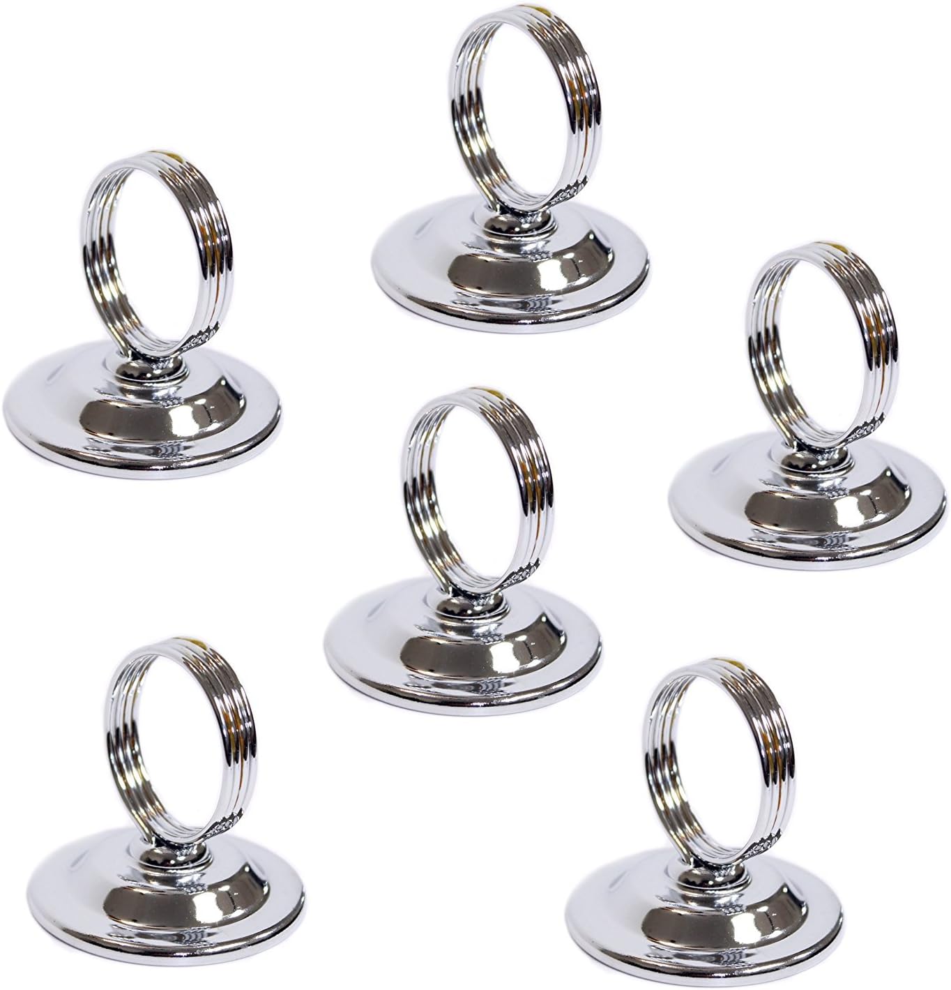 Pack of 6 Heavy Base Metal Menu Card Holders