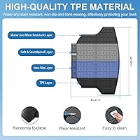 Vista 5 de Xipoo Tapete de carga compatible con Honda CRV 2012-2016, alfombrilla de maletero de elastómero termoplástico, repuesto para Honda CRV 2012, 2013
