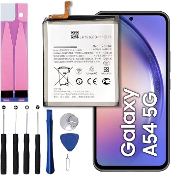 Replacement Battery for Galaxy A54 5G / A34 5G,5000mAh EB-BA546ABY Battery for M-A546 SM-A346 with Tool Repair Kit