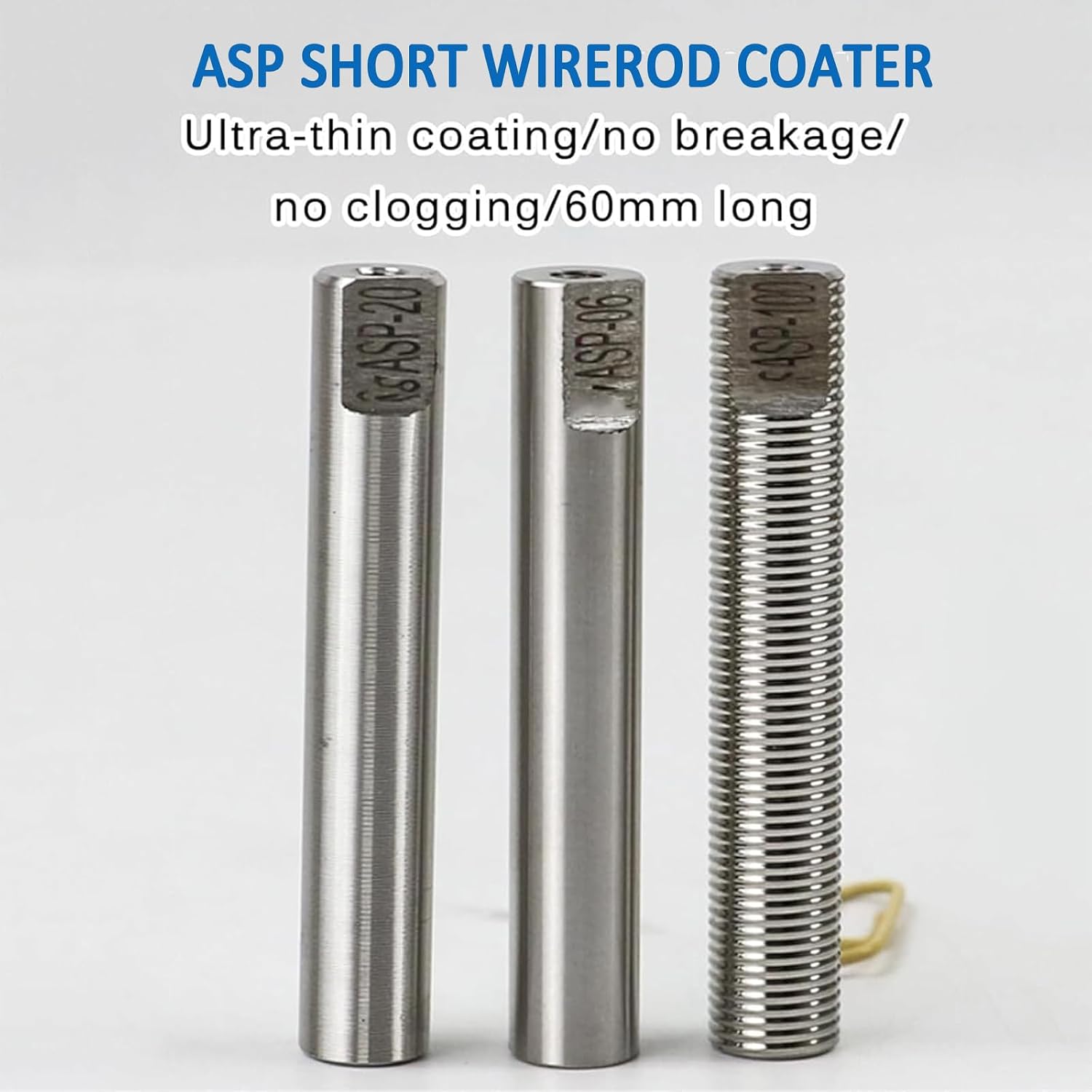 Wire Rod Coating Machine, Stainless Steel Wire Bar Applicator, Rod Coater Ink Scraping Bar, Ultra-Thin Coating, Suitable for Varnishes, Glues, Paints and Inks