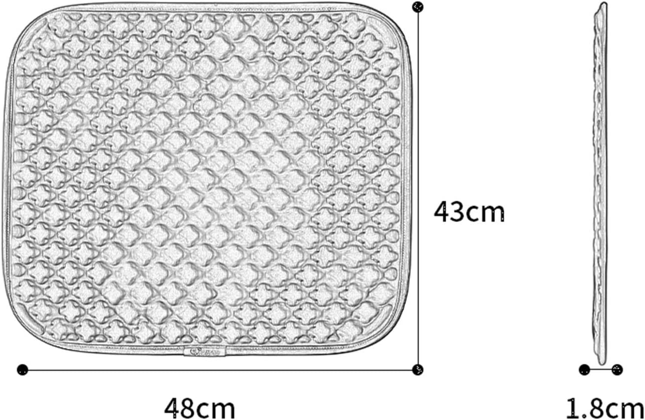 Seat Pads, Ergonomics Non-Slip Car Cushion Comfortable Breathable Durable Cool Cushion (Color : Black)