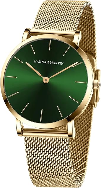 HANNAH MARTIN Watches for Women Waterproof Ladies Analog Quartz Wrist Watches Stainless Steel Band Fashion Dainty Female Watch Luxury Bracelet Diamond