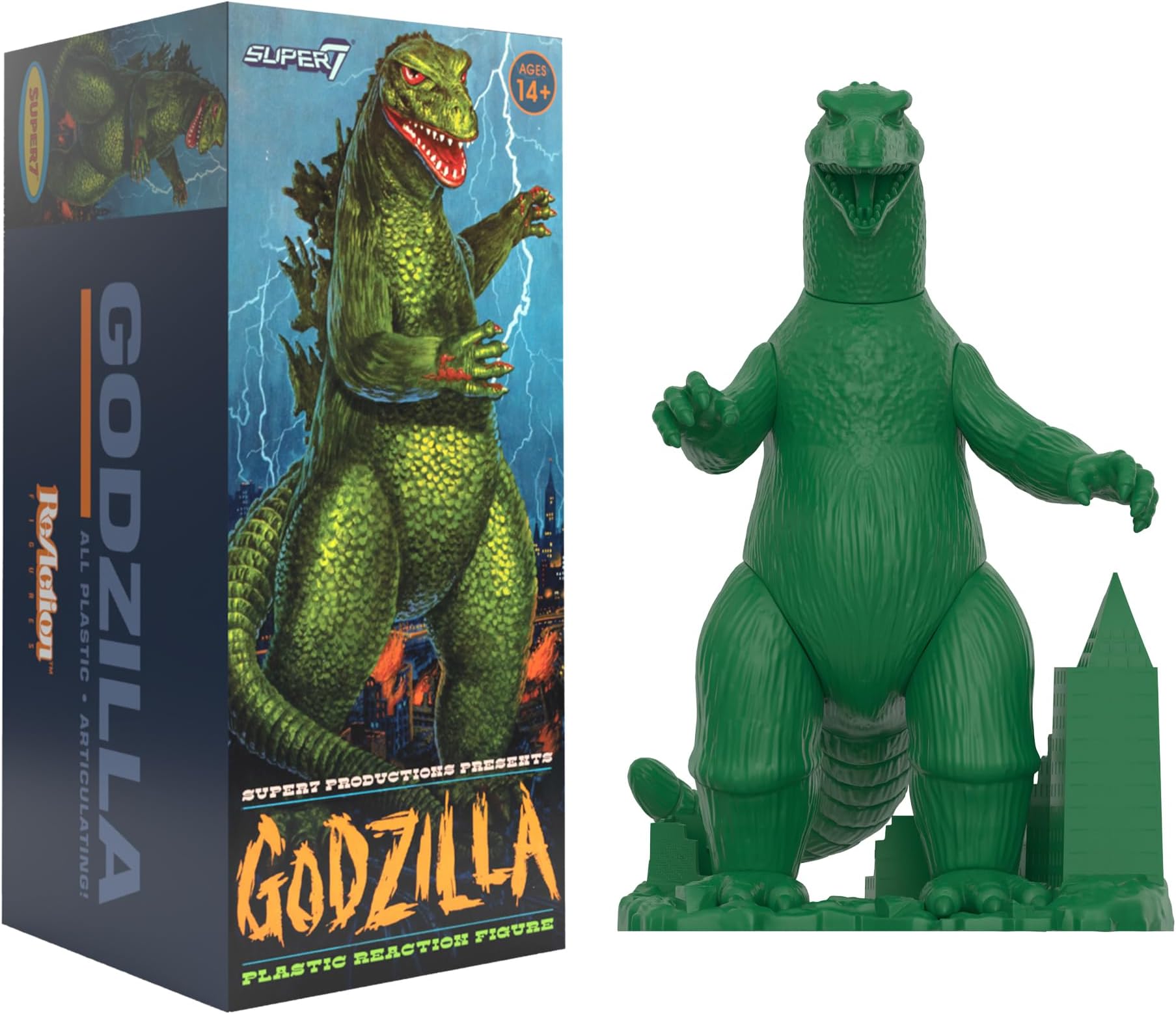 Toho Godzilla (Model Kit in Box) - 3.75" Toho Godzilla Action Figure Classic Movie Collectibles and Retro Toys