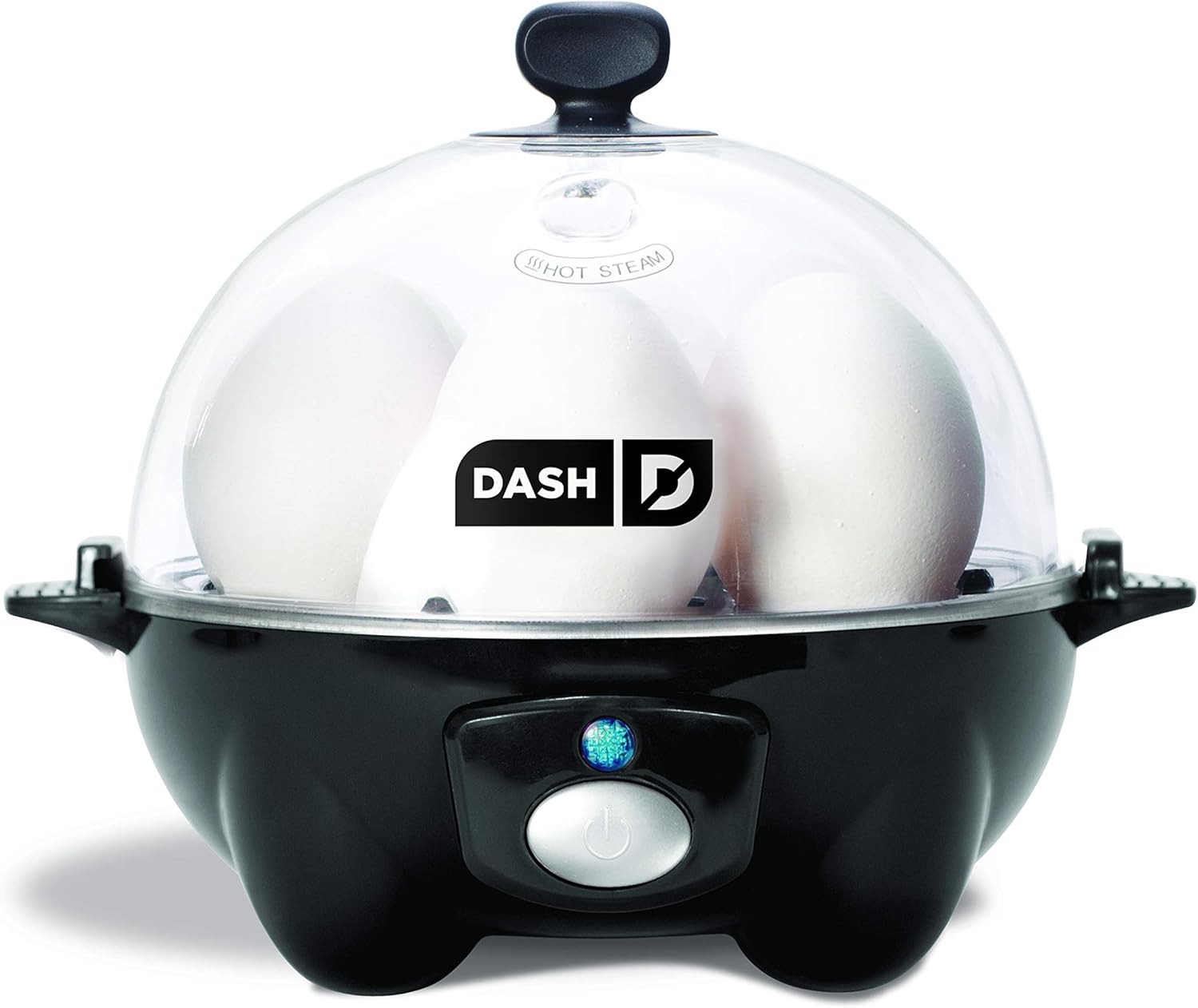 DASH Deluxe Rapid Egg Cooker Electric, 12 Capacity, with Auto Shut Off Feature, Black & black Rapid 6 Capacity Electric Cooker with Auto Shut Off Feature, One Size