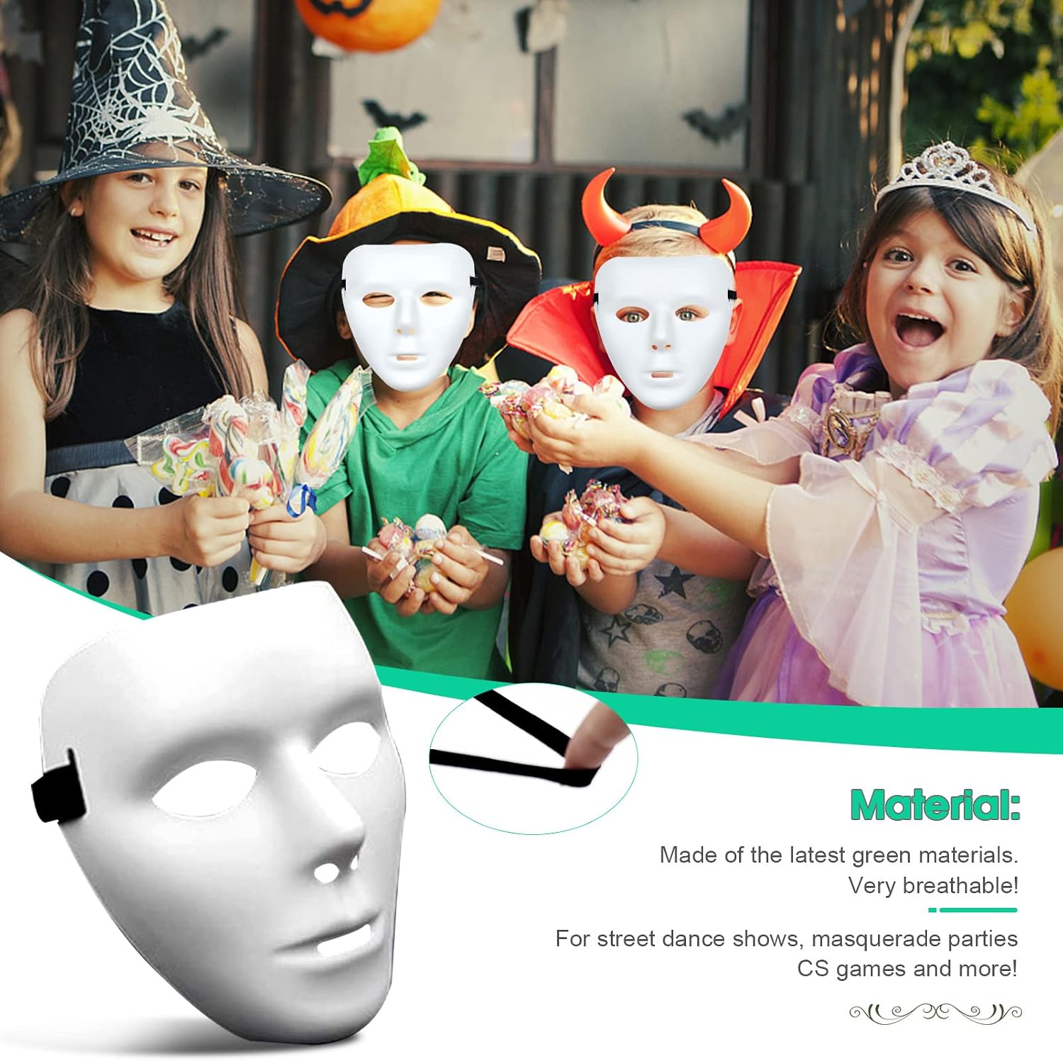 Máscara De Látex De Fantasma Scream Para Halloween - Realista, Ajustable, Ideal Para Fiestas Y Eventos De Terror