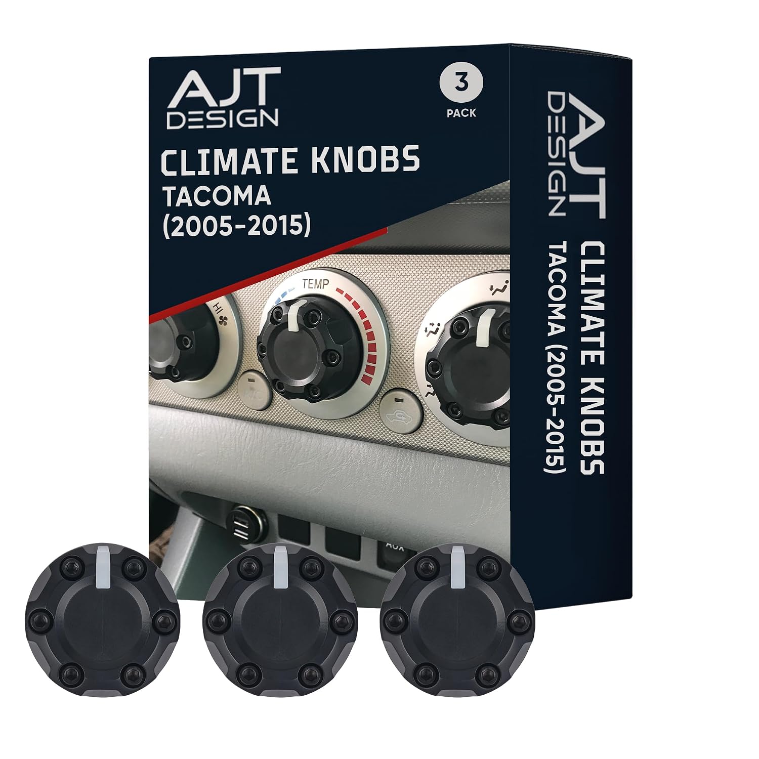 AJT DESIGN Climate Knobs (2005-2015 Tacoma) - 3 Pack