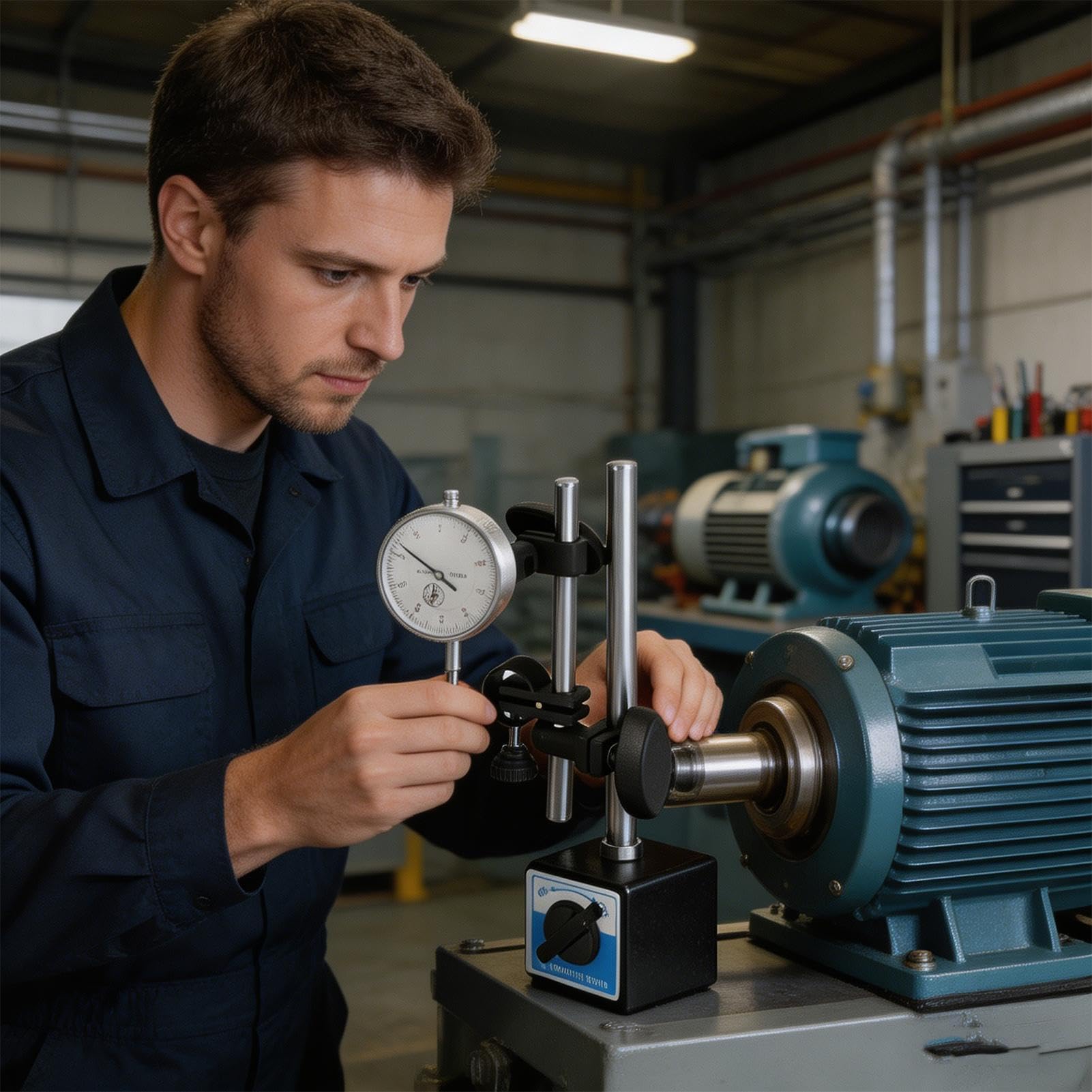 Instrumento De Medición Digital Imperial: Indicador De Diales De 0-1 Pulgadas, Calibre De Precisión De Base Magnética, Inspección Electrónica | Equipo De Alineación Pe