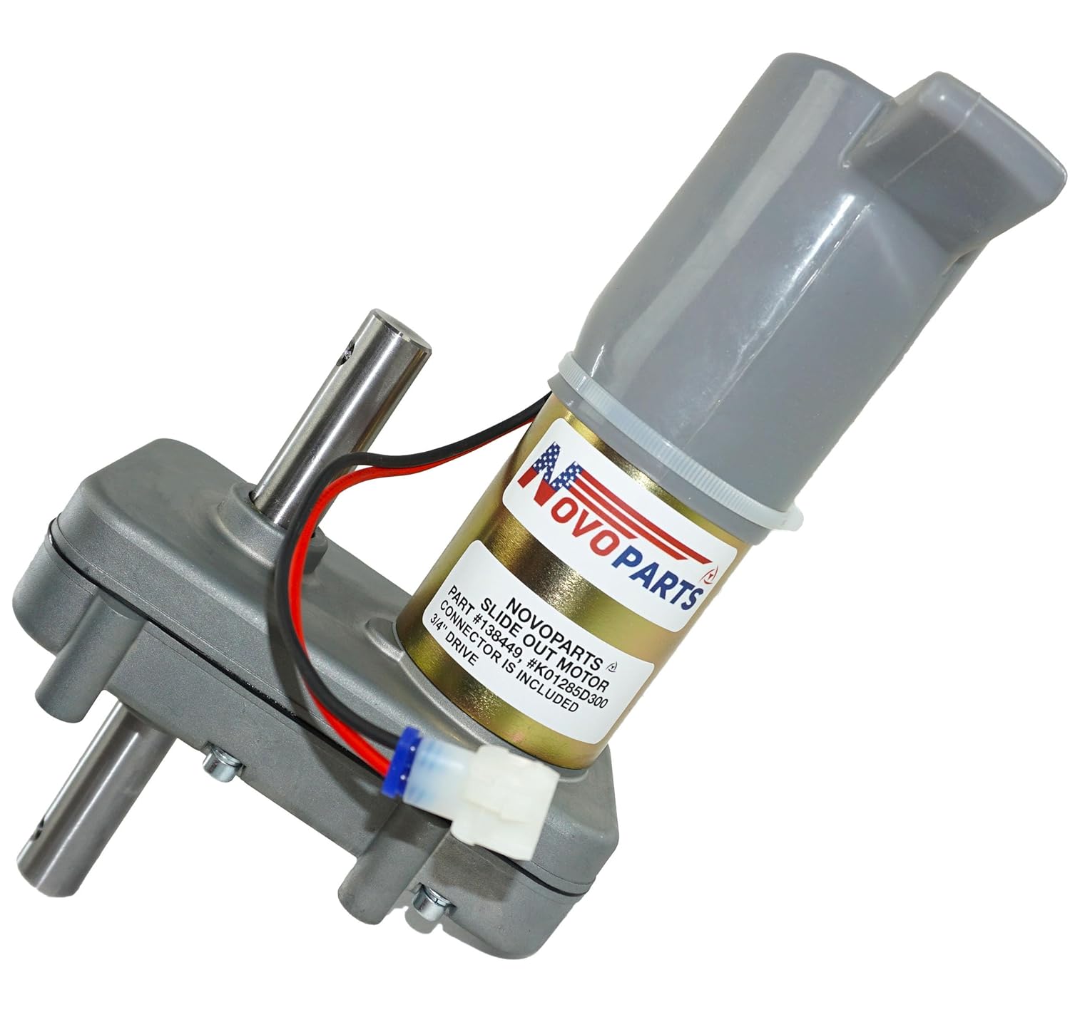 RV Slide Out Motor 138449 Replacement for Power Gear Slide Out Motor K01285D300 D-300 3/4 Inches Drive