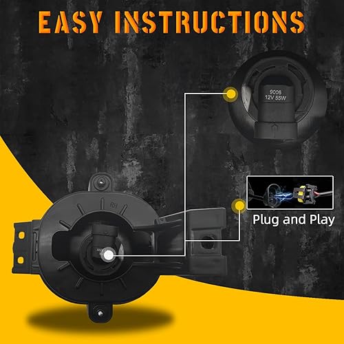 Miniatura 5 de Luces antiniebla aptas para Dodge Ram 2500 35002004-2006 Durango Pickup Truck 2002-2008 Dodge Ram 2002-2008