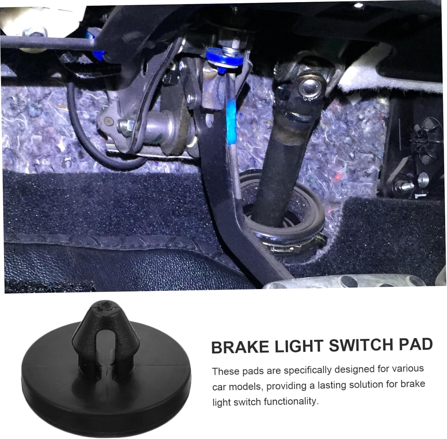 12Pcs Brake Light Switch Stoppers Automotive Brake Pedal Pads for Multiple Car Models Durable Brake Stopper for Enhanced Performance and Safety