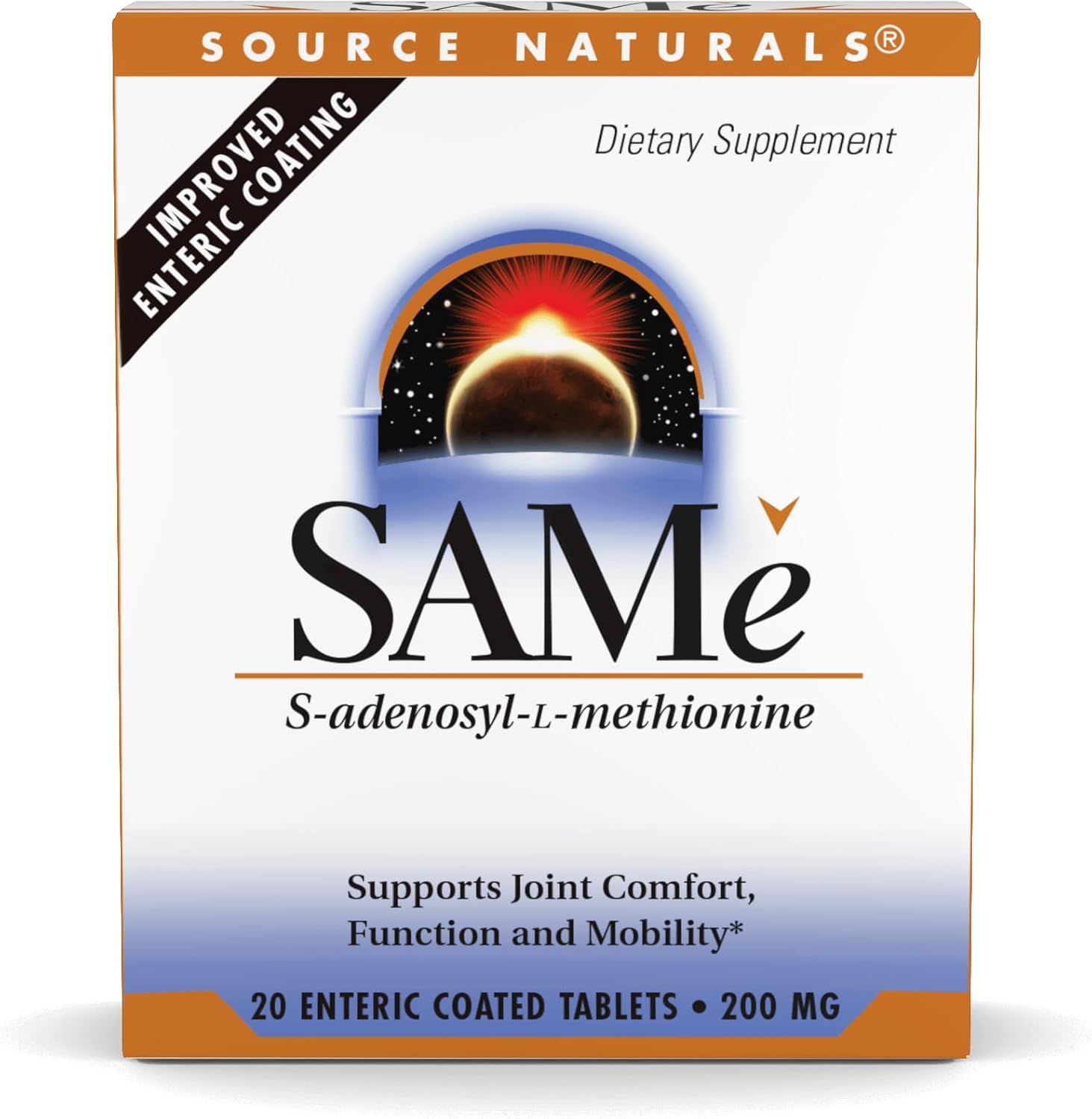 Source Naturals Same, Supports Joint Comfort, 200mg - 60 Enteric Coated Tablets