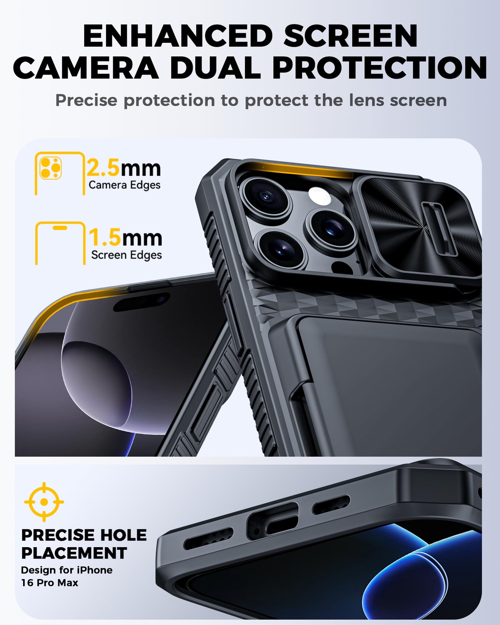 Amazon.co.jp: BSNRM iPhone 16 Pro Max用ケースウォレット、内蔵
