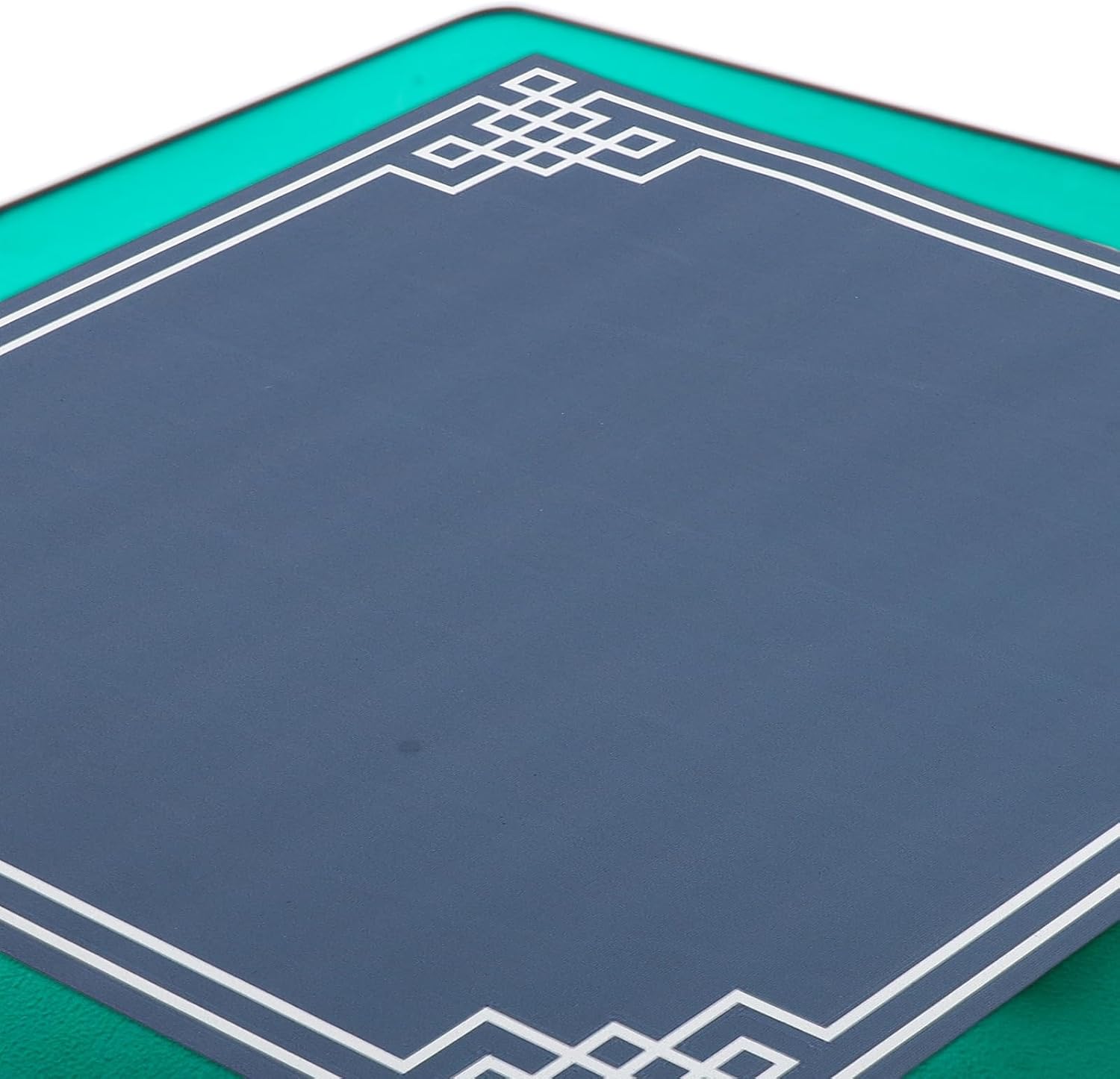 LOGOFUN Square Mahjong Table Pad Thick Noise-canceling Felt Mat Anti-Slip Gaming Surface for Tiles Poker Board Games Home Supplies - Blue 27.6x27.6in