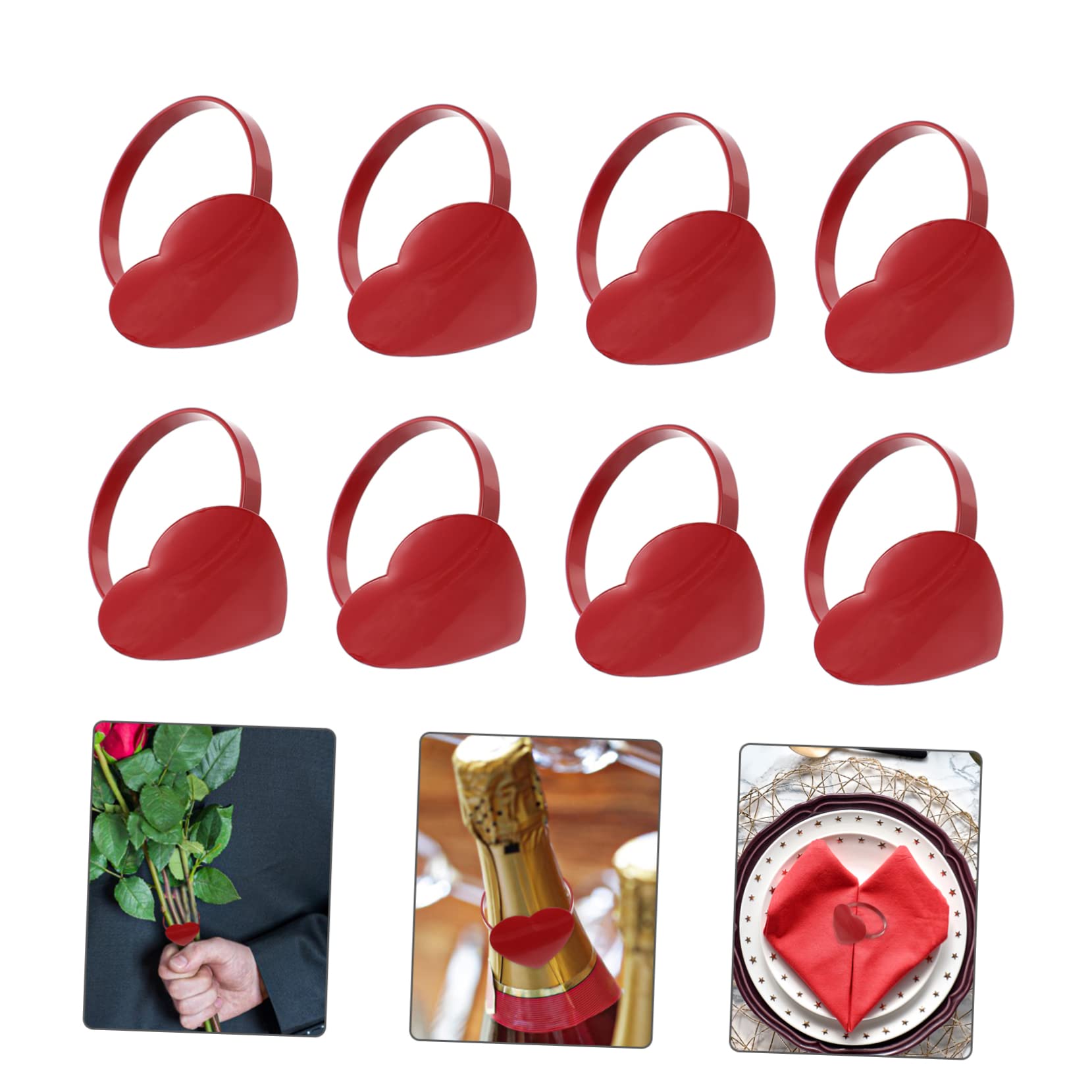2 Sätze Herzförmige Für Valentinstag Hochzeit Und Besondere Anlässe Tischdekoration Für Unvergessliche Dinnerpartys 8 Stücke * 2