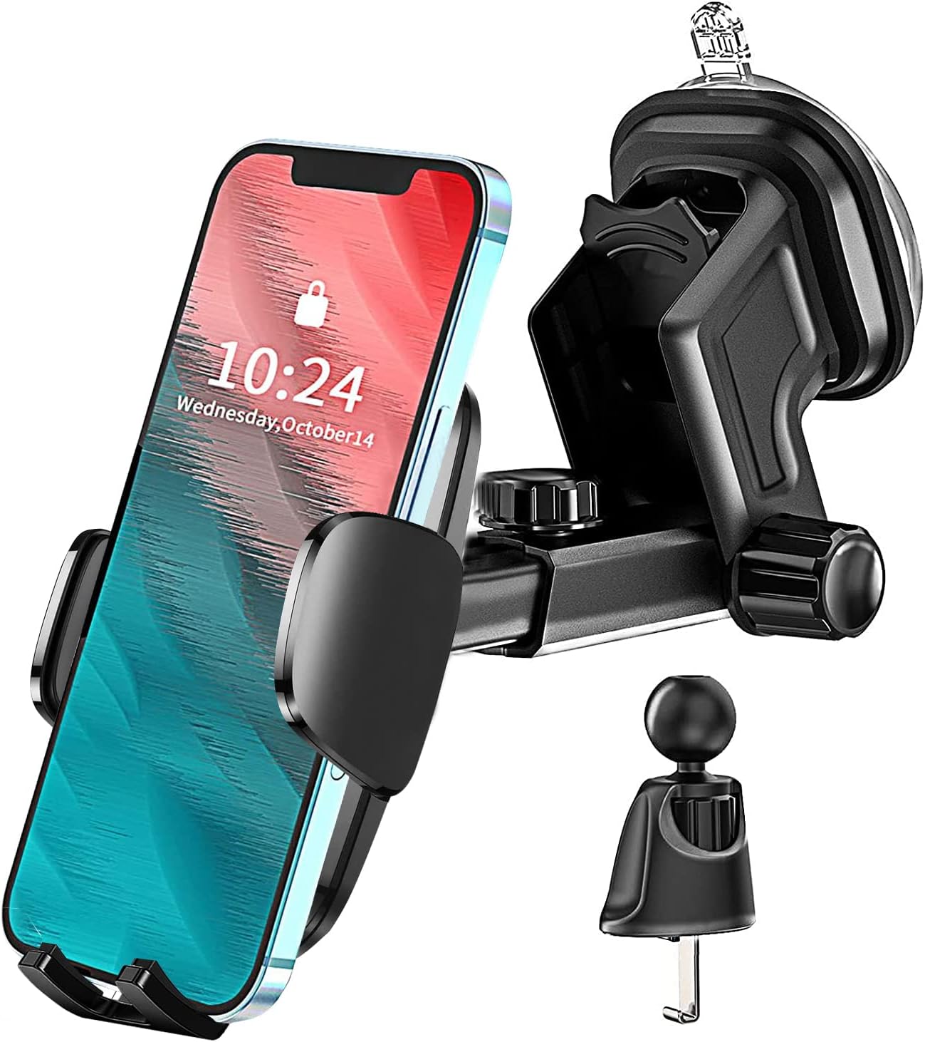 Permanent Screw Fix Phone Mount for Car Van Truck Dash fits Samsung Galaxy S8 (sku 43424)