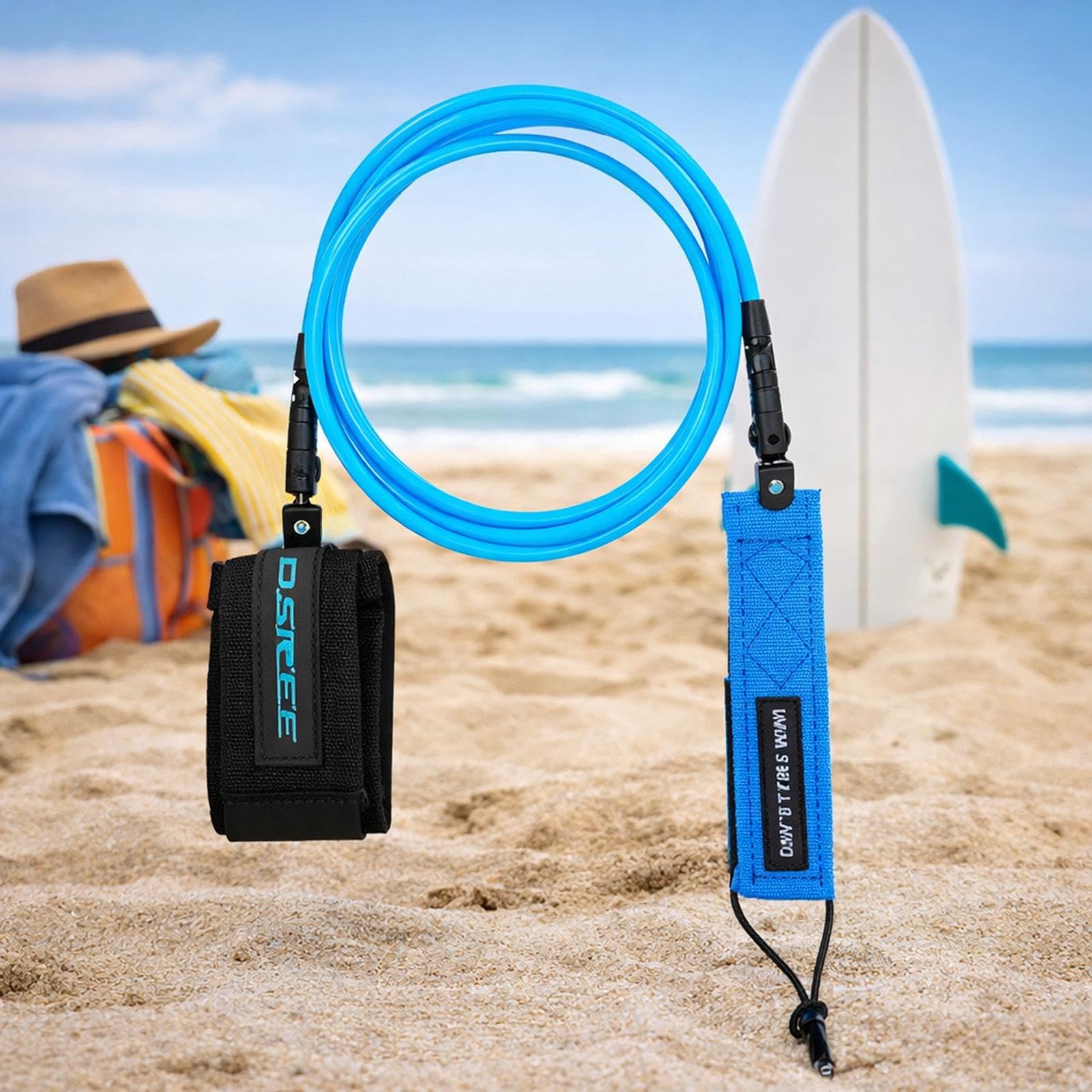 Harilla Laisse de Surf pour Planche de Surf, Corde de Pied, Sangle extérieure pour Planche de Surf Fishboard Shortboard