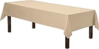 Vista 90 de Gee Di Moda - Mantel rectangular de 60 x 84 pulgadas – Mantel rectangular de poliéster lavable para mesa de 5 pies