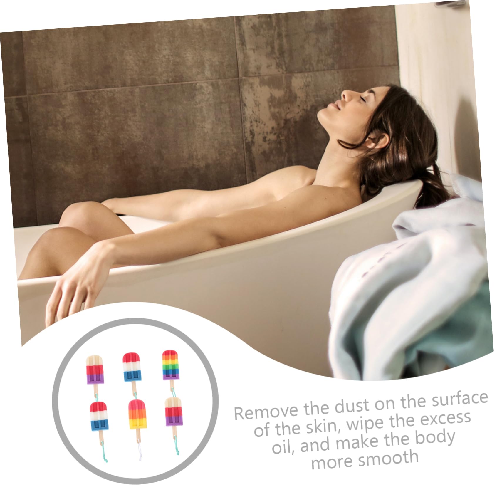 18piezas Esponjas De Ducha Exfoliantes De Cuerpo Suaves y Efectivas Para Limpieza Profunda Para Adultos