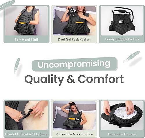 Miniatura 3 de MOYOAMA Juego de 3 almohadas para histerectomía - Incluye 2 paquetes de gel para alivio relajante - Artículos imprescindibles para la recuperación