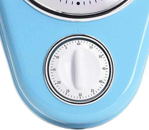 Miniatura 6 de Tyenaza Reloj de pared retro con temporizador de cocina de 9 pulgadas, multifunción, innovador y preciso de funcionamiento silencioso, reloj de