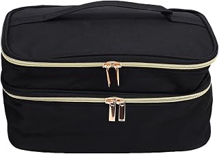 ZJchao 3 Layer Sewing Storage Bag Oxford Cloth Accessories with 4 Adjustable Padded Dividers for Scissors Needles and Threads