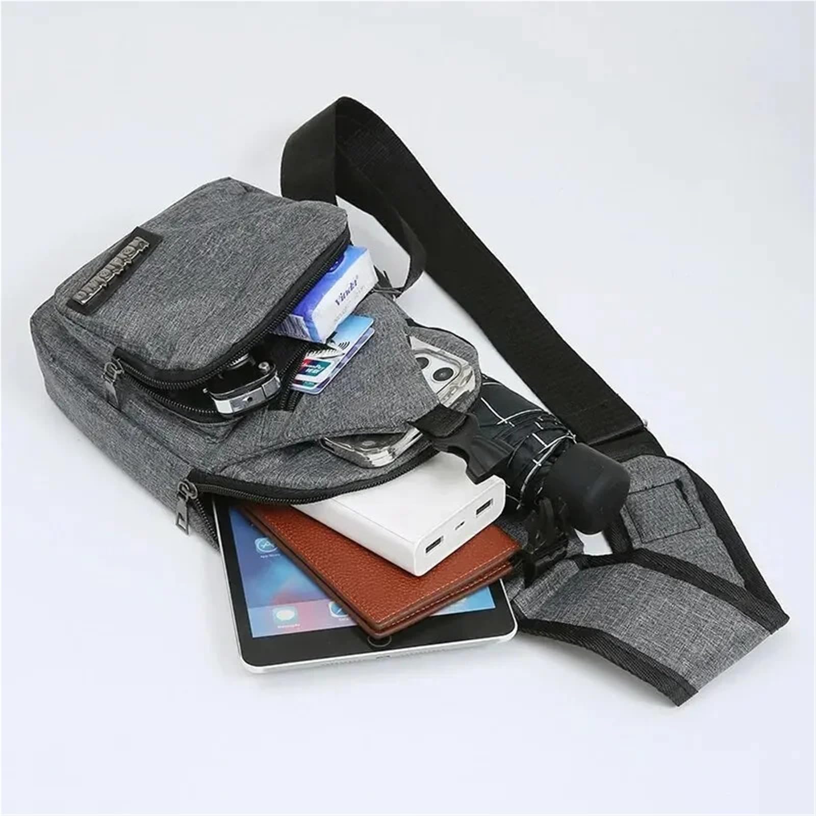 Torba na klatkę piersiową męska torba crossbody na jedno ramię duża pojemność sporty na świeżym powietrzu wypoczynek moda mała torba na ramię plecak męski