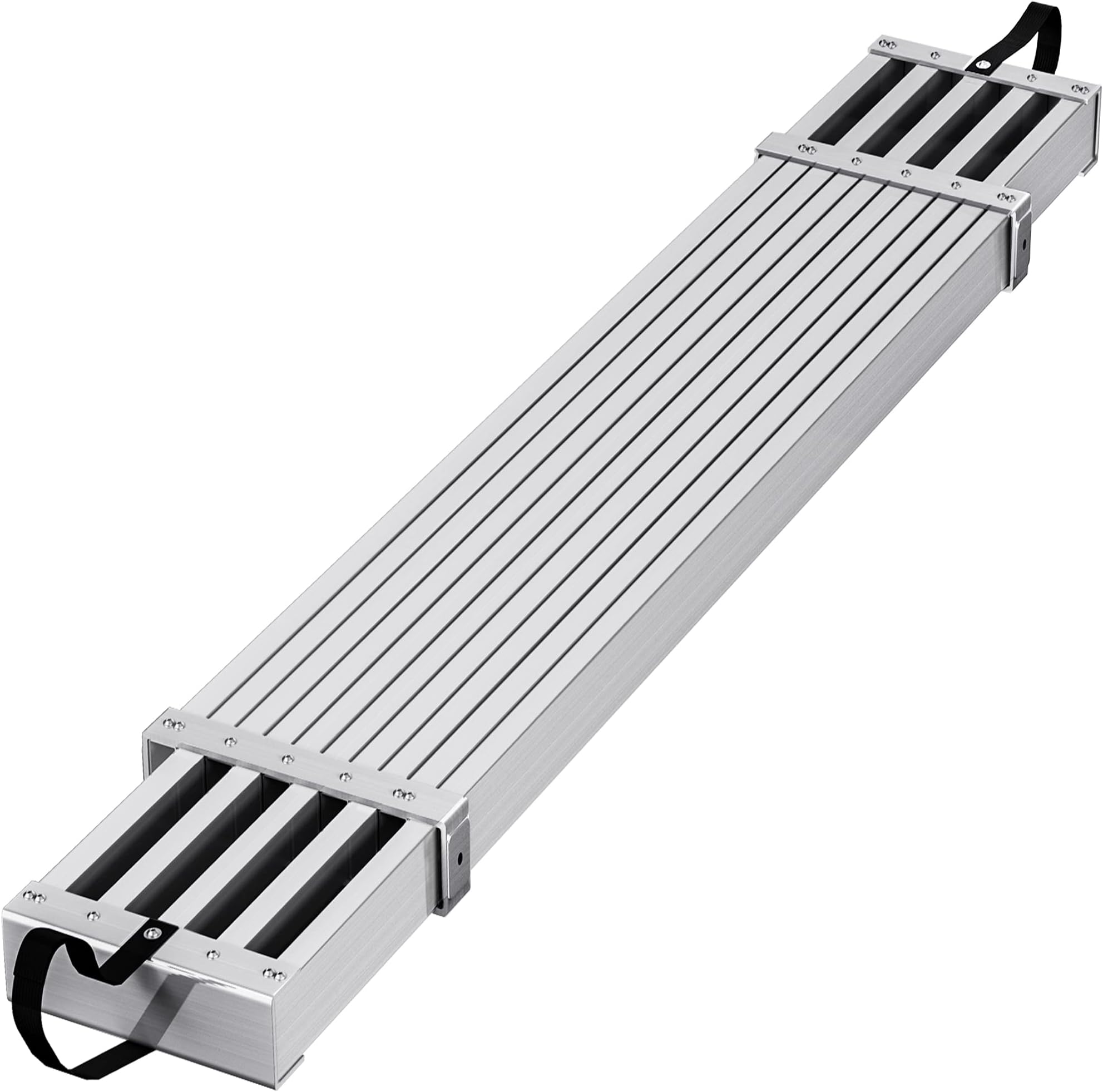 8-13ft Telescoping Plank, Aluminum Work Plank,Aluminum Extension Plank 440lbs Capacity, Aluminum Scaffolding Plank with Skid-Proof Platform Scaffold Ladder Accessory
