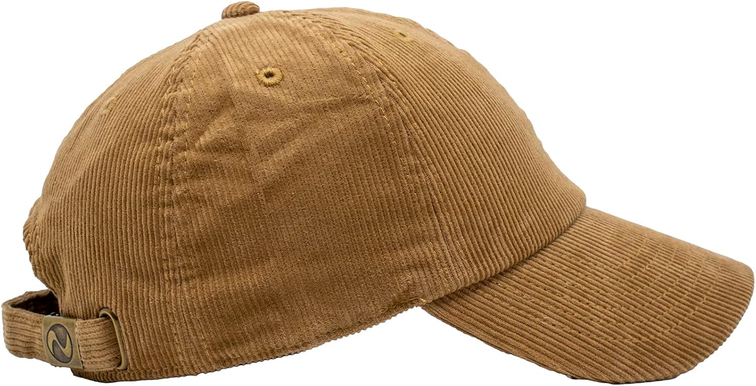 Classic 6-Panel Corduroy Cotton Baseball Unisex Cap with Adjustable Brass Buckle - Image 2