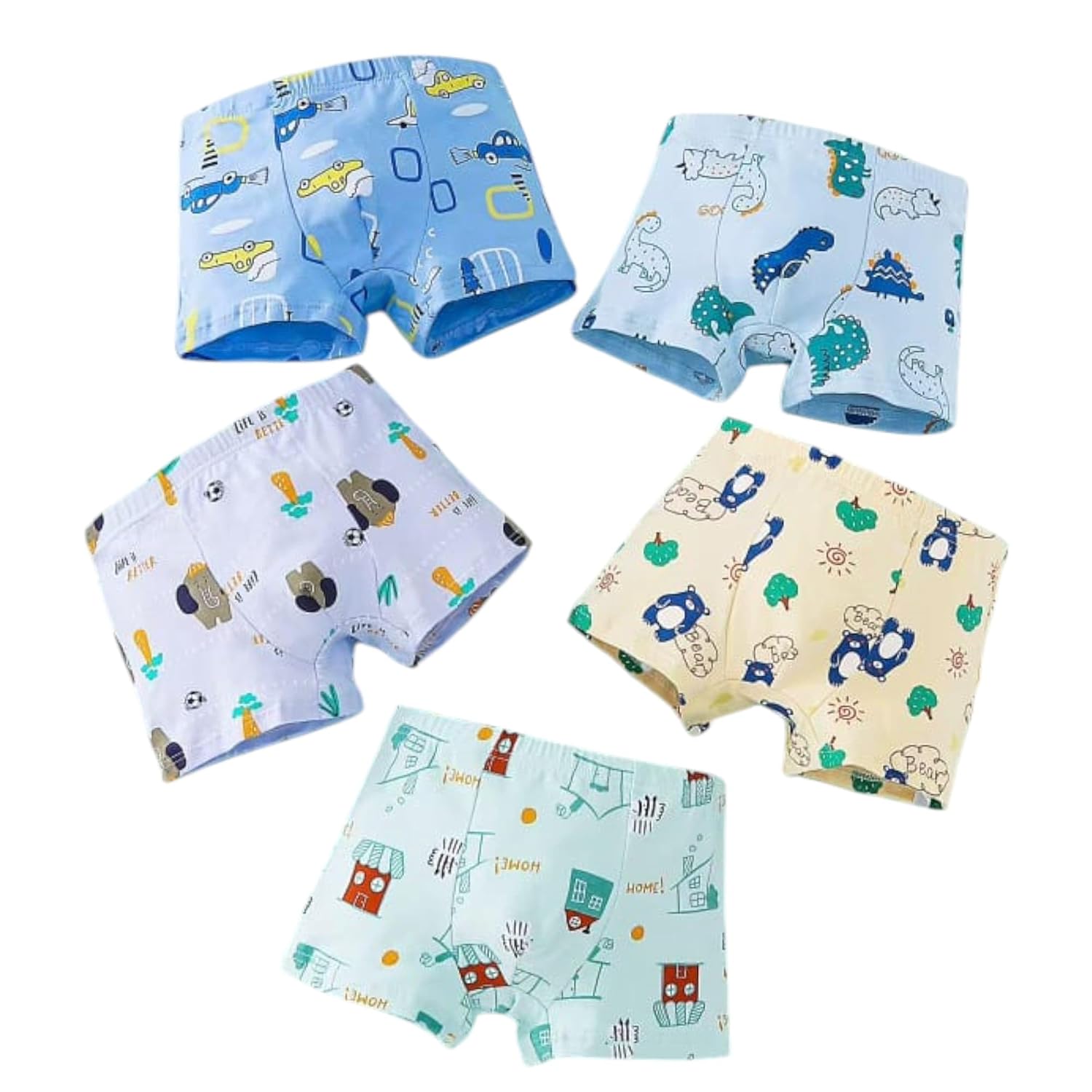 Tinnie Frenzy Boys' Premium Cotton Boxer Briefs – Soft, Breathable Underwear Multipack with Fun Prints & Bright Colors – T... - Review, Price and Buying Guide