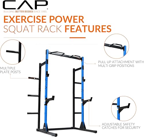 Miniatura 3 de Cap Barbell Rack eléctrico con barra de dominadas y accesorios, varios colores